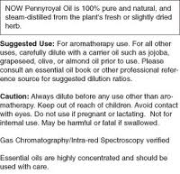 images-1 The back label of NOW pennyroyal oil